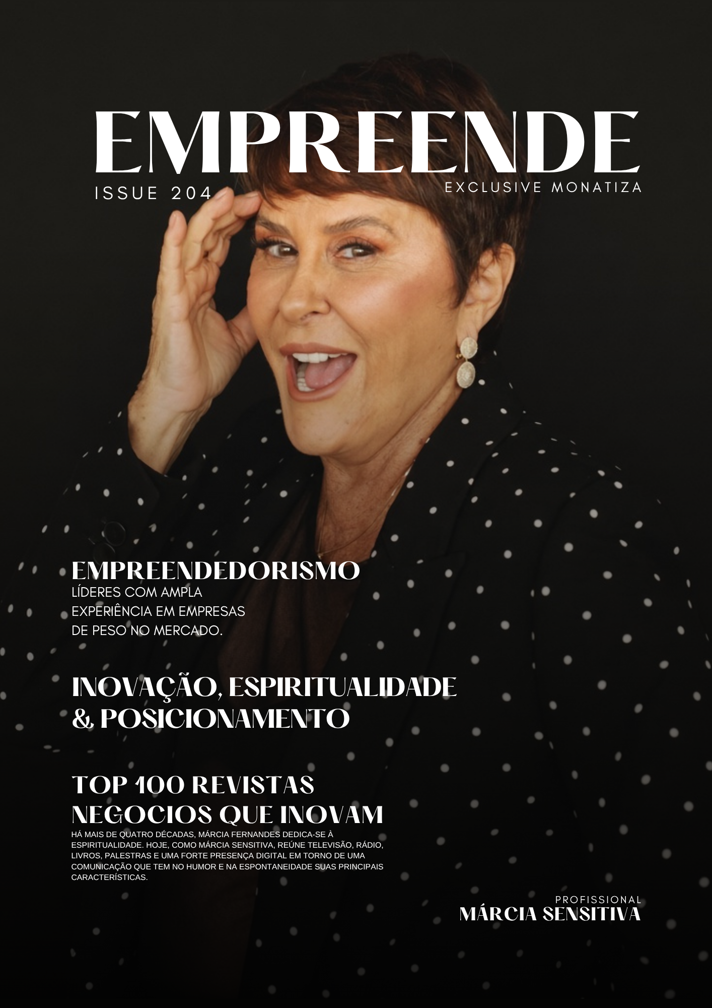 Capa da revista Edição 204 - Márcia Sensitiva