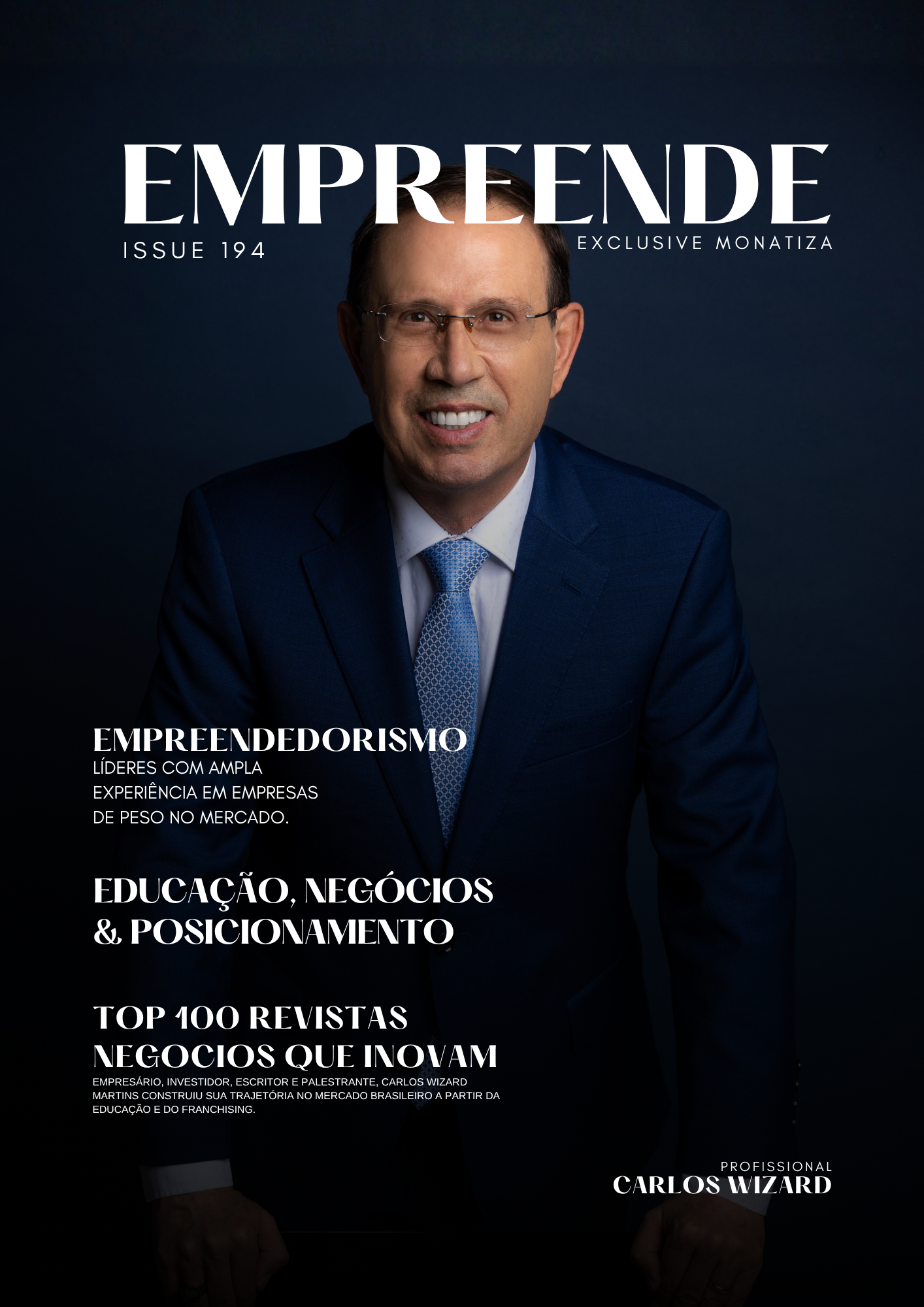 Capa da revista Edição 194 - Carlos Wizard